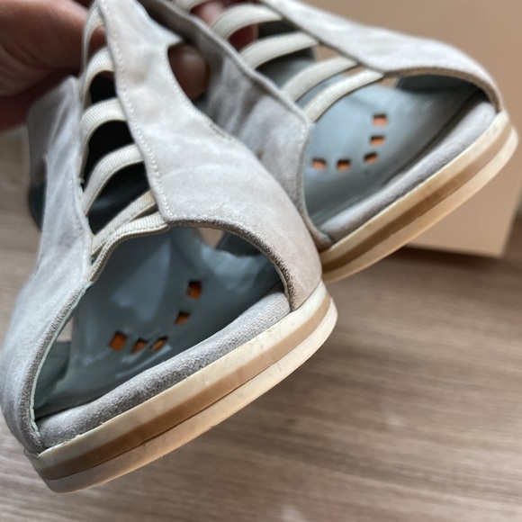 Sheridan Mia Italy wedge peep toe 37 leather suede - Picture 11 of 16